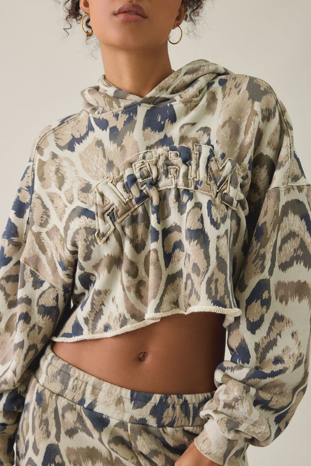 AFRM Darius Cropped French Terry Hoodie Sweatshirt #3