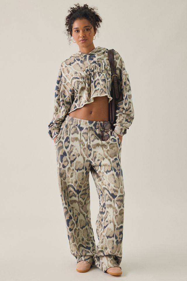 AFRM Darius Cropped French Terry Hoodie Sweatshirt #4