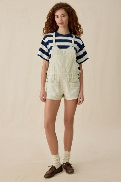 BDG Wildwood Canvas Mini Shortalls