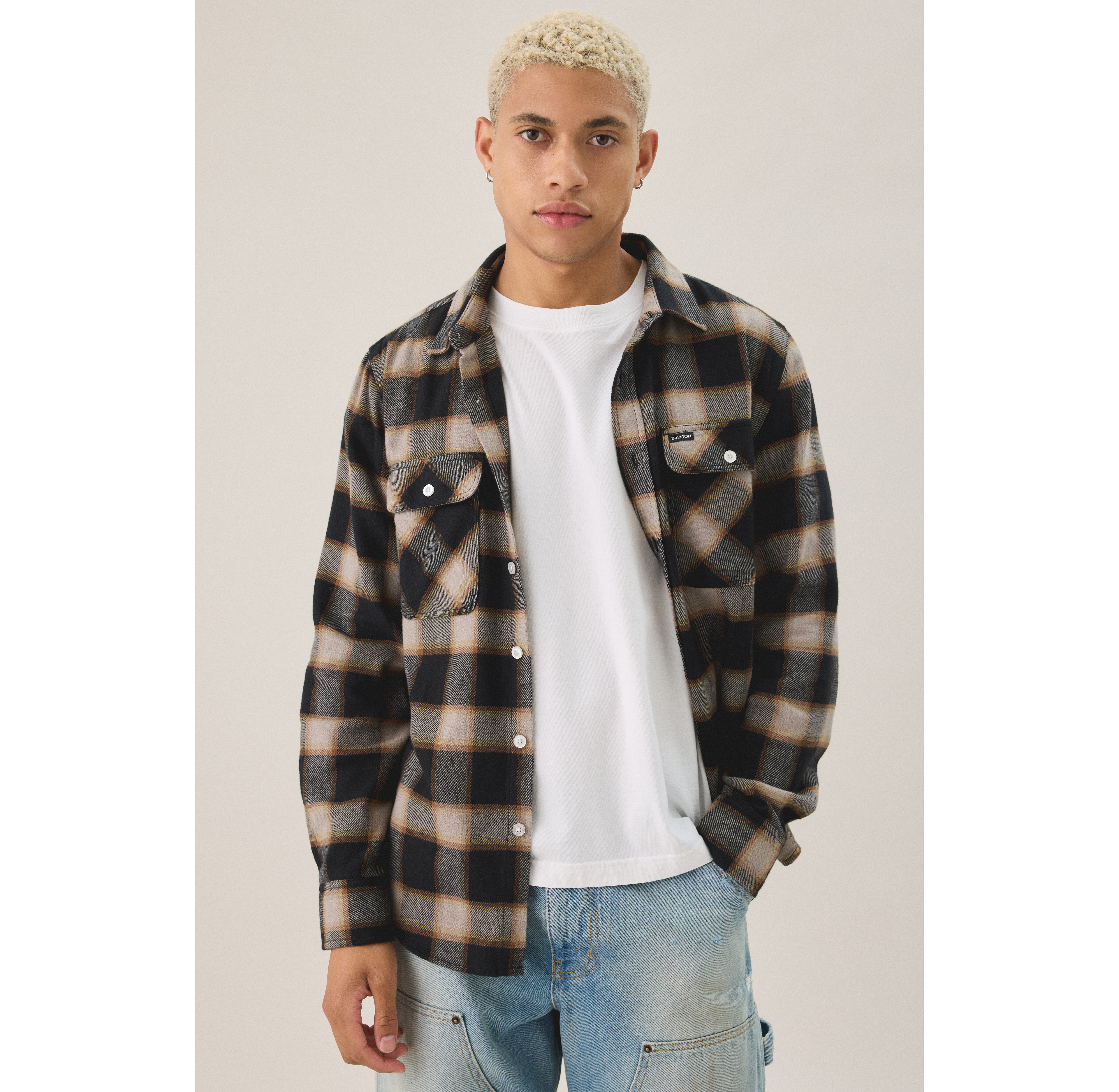 Brixton Bowery Long Sleeve Flannel Shirt