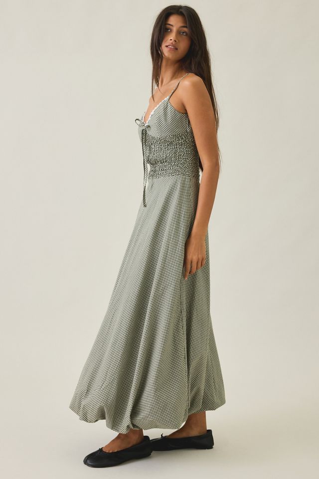 House Of Sunny Gingham Balloon Cami Maxi Dress #2