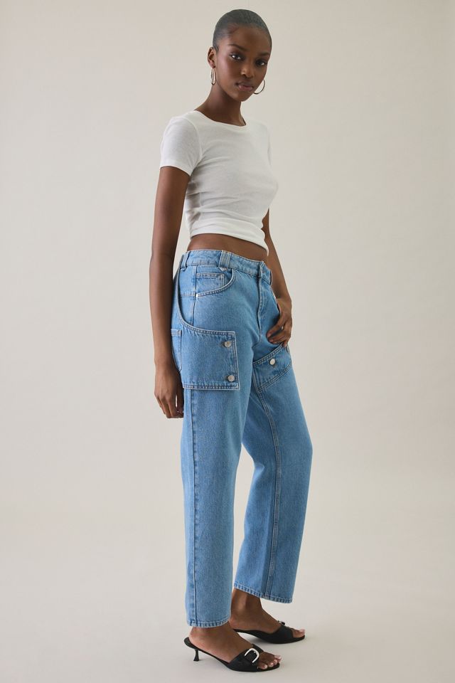 House Of Sunny Cowboy Asymmetric High-Rise Straight Leg Jeans #2