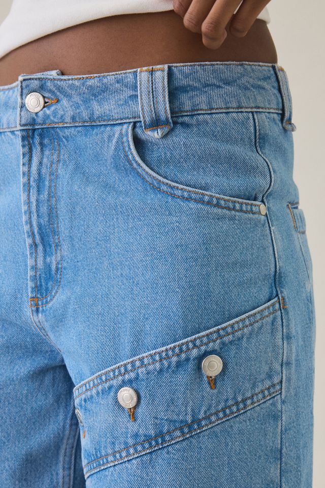 House Of Sunny Cowboy Asymmetric High-Rise Straight Leg Jeans #3