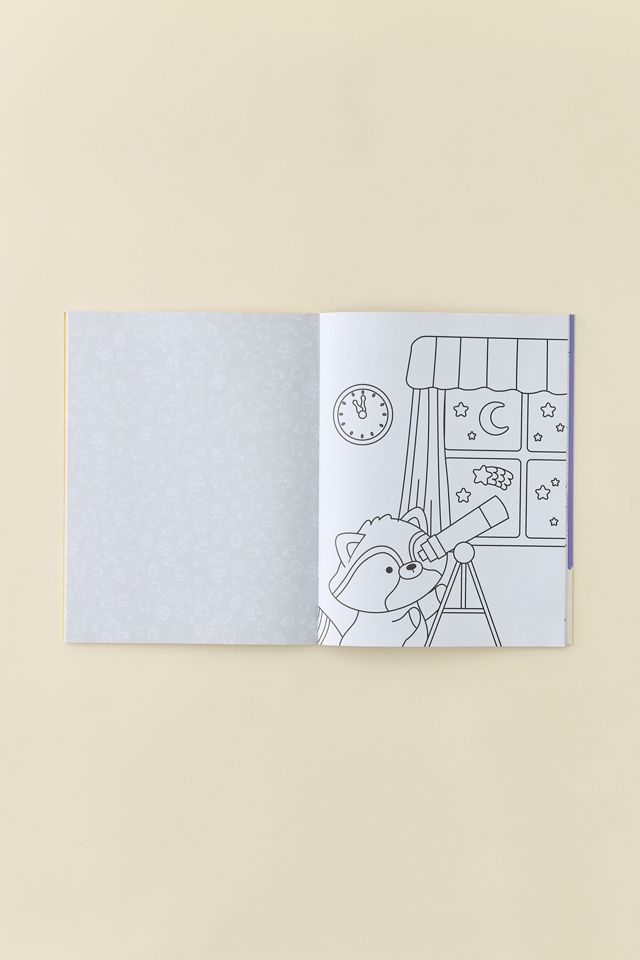 Cozy World Comfy Easy Coloring And Sticker Scene By Kiku Ren #2