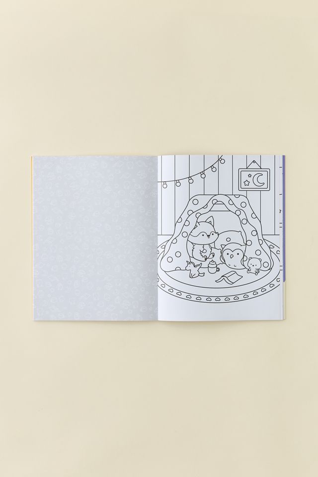 Cozy World Comfy Easy Coloring And Sticker Scene By Kiku Ren #3