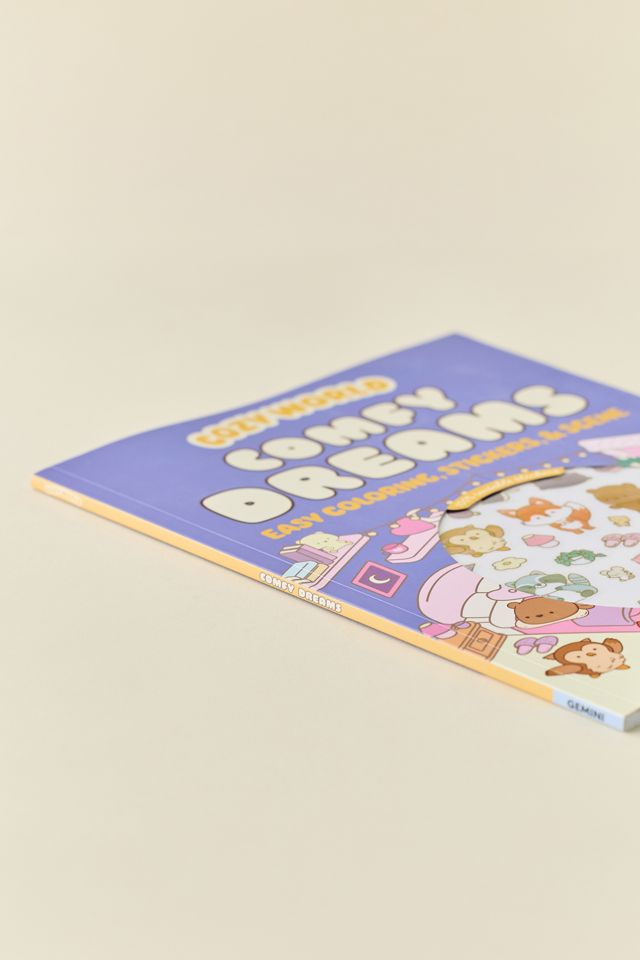 Cozy World Comfy Easy Coloring And Sticker Scene By Kiku Ren #4