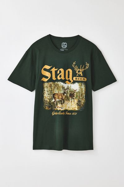 T-shirt graphique Stag Beer Deer
