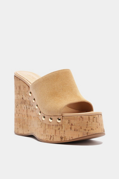 Schutz Dalle Studs Platform Mule Sandal