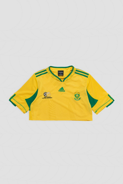 Frankie Collective Rework South African Football Association Cropped Soccer Jersey