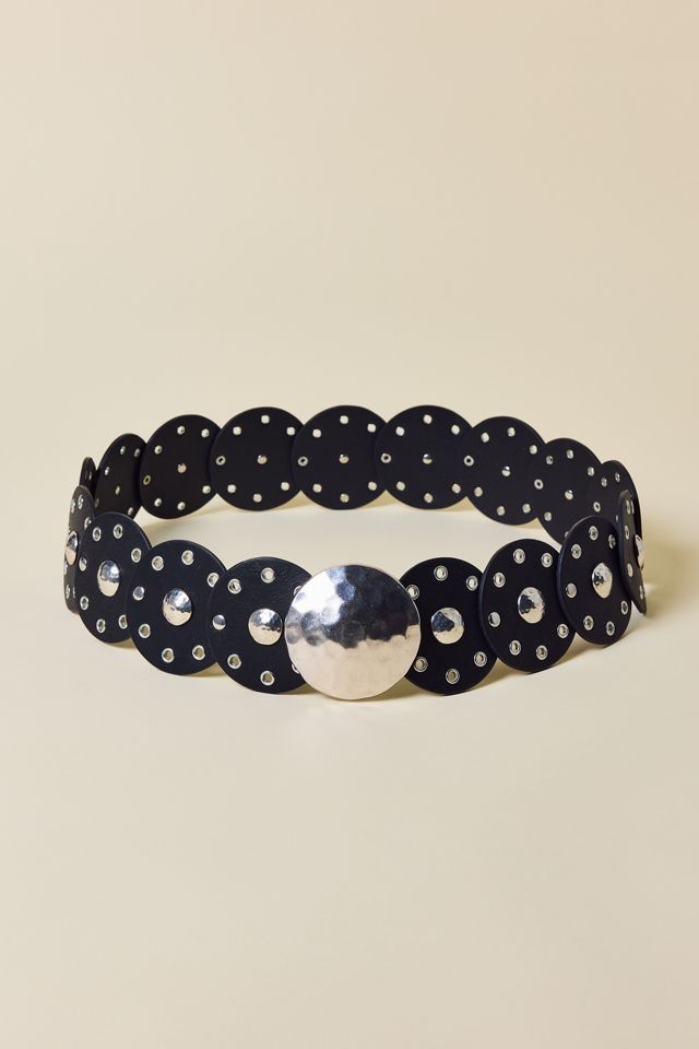 BDG Hammered Studded Statement Leather Belt #1