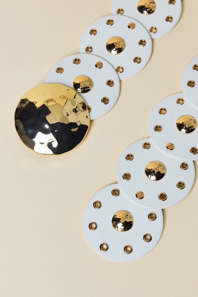 BDG Hammered Studded Statement Leather Belt #1