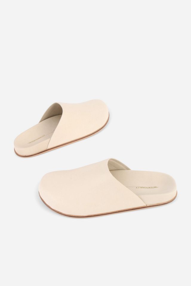 Intentionally Blank Agatha Slip On Natural Sole Mule #1