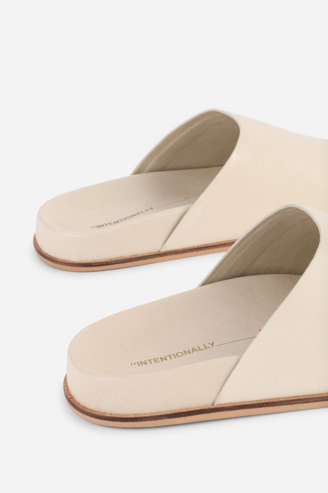 Intentionally Blank Agatha Slip On Natural Sole Mule #3