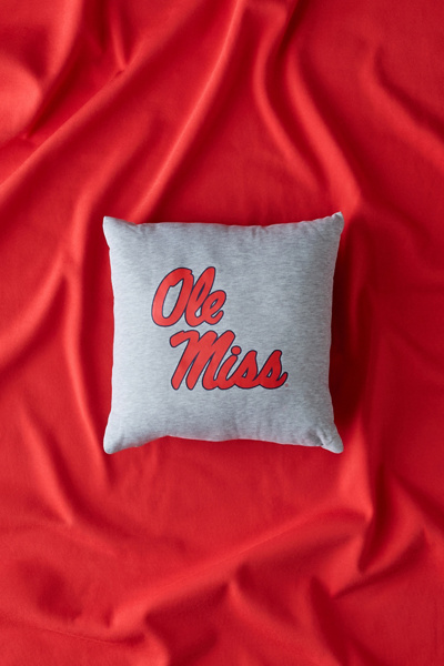 Urban Outfitters Ncaa Logo Sweatshirt Throw Pillow In Ole Miss At