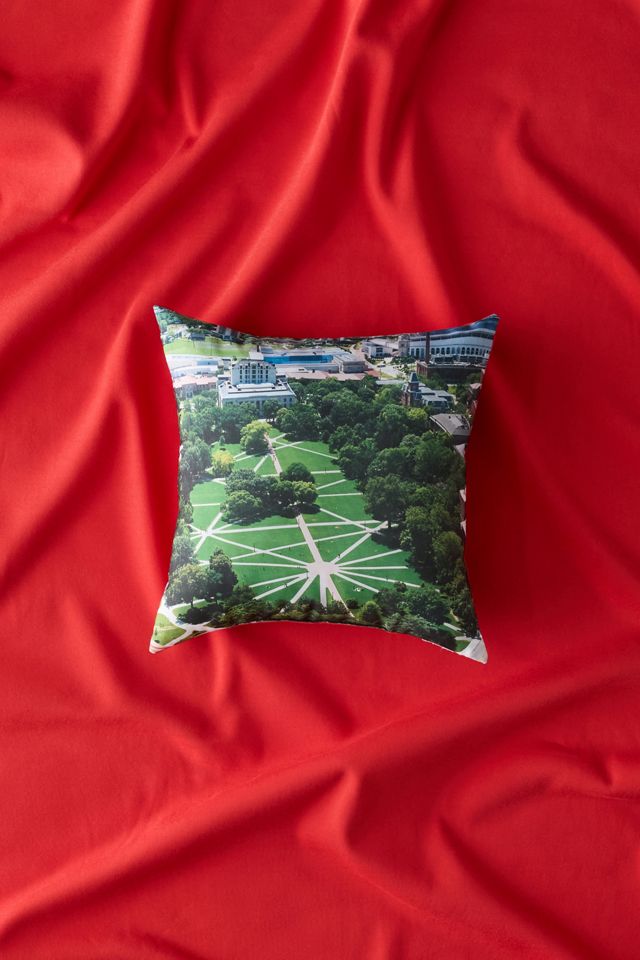 NCAA Campus Crawl Printed Throw Pillow #1