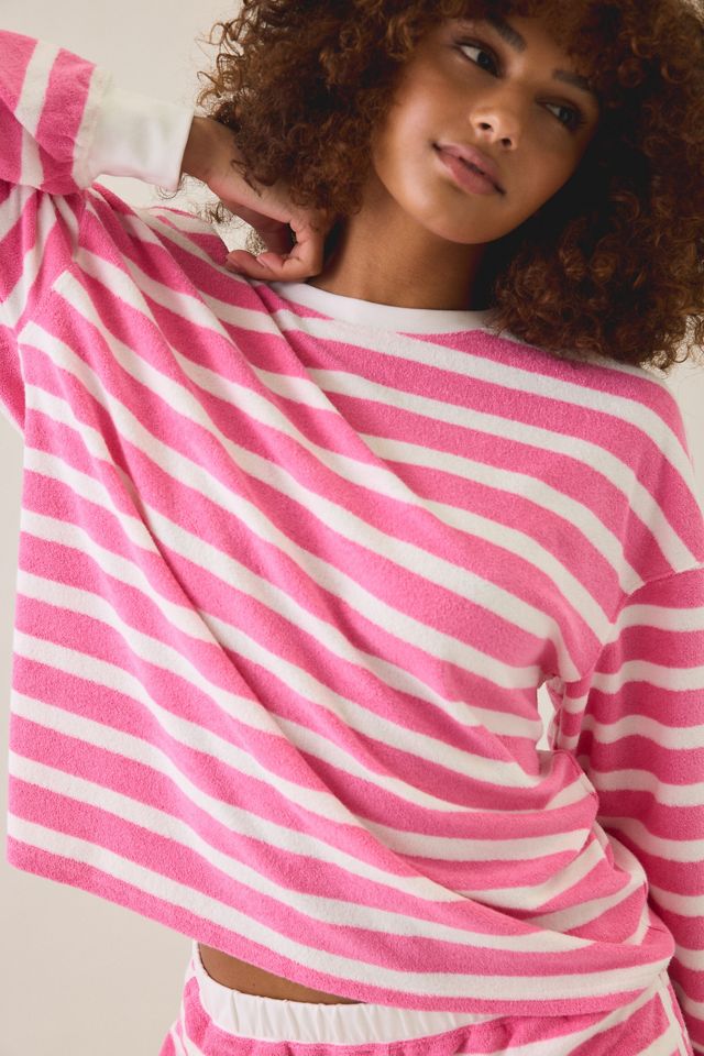 Beach Riot Cyra Terry Cloth Crew Neck Pullover #2