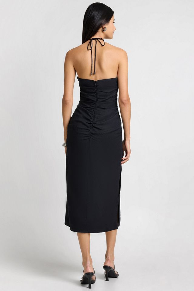 chinese dress ladies Ruffle Bib Maxi Dress – WeWoreWhat