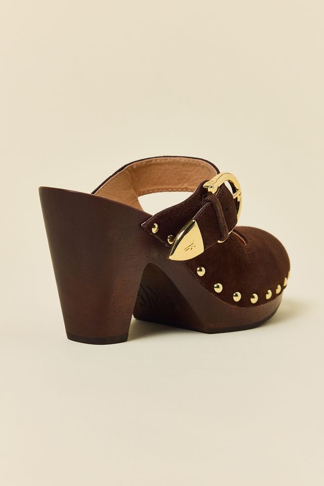 Frye Women's Cindy Buckle Clogs #4
