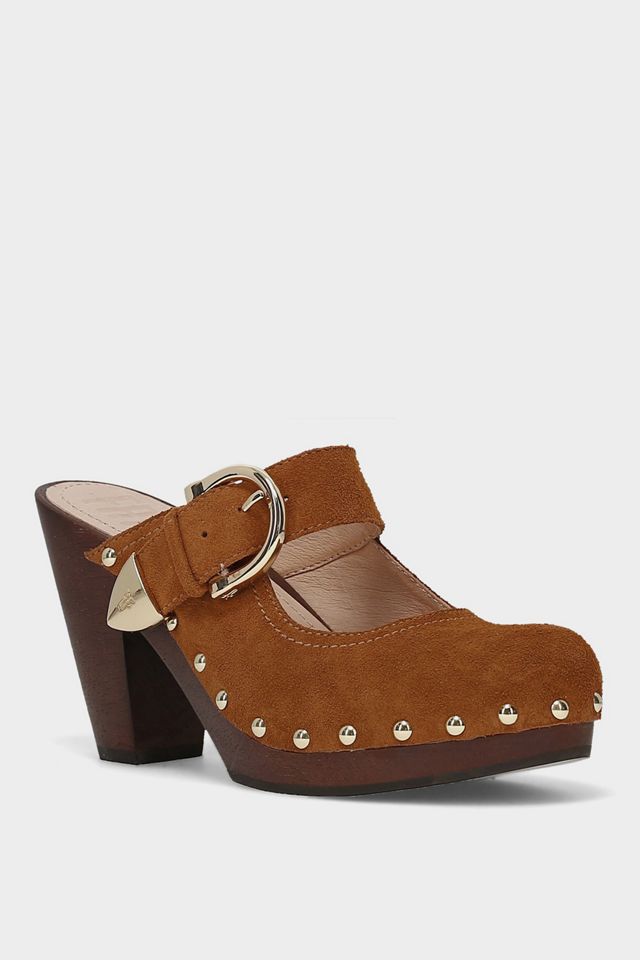 Frye Women's Cindy Buckle Clogs #1