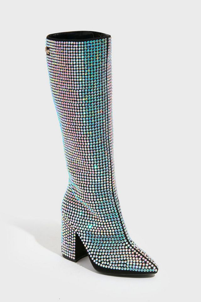 Sparkl Rhinestone Heeled Boot #1