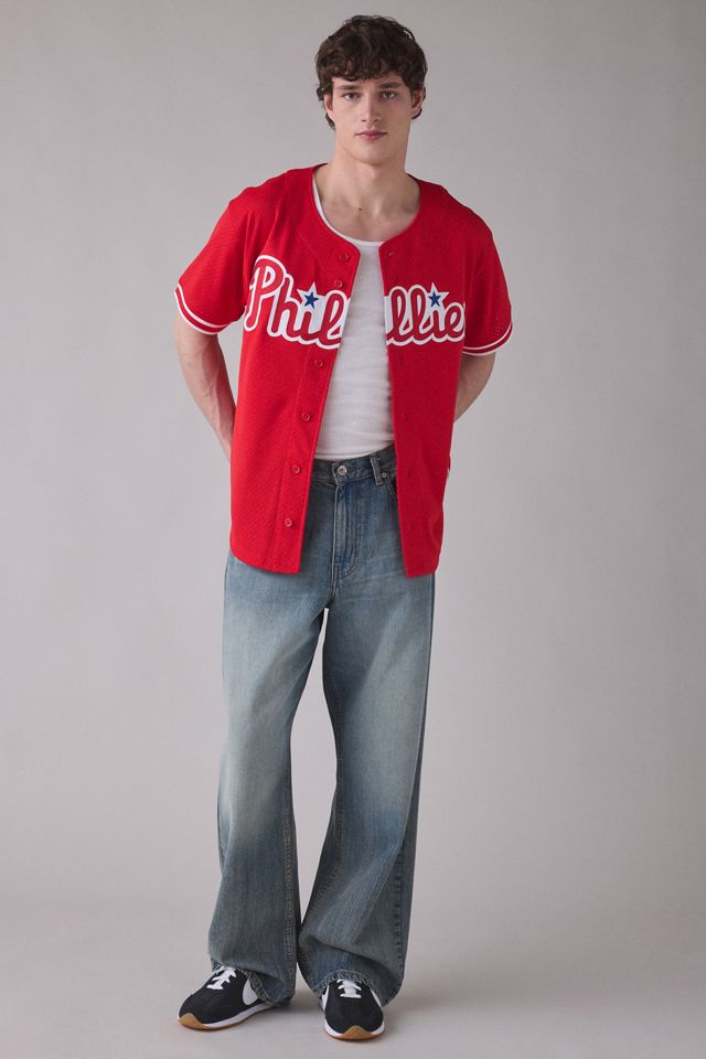 Chandail de baseball MLB Mitchell & Ness des Phillies de Philadelphie Darren Daulton #4