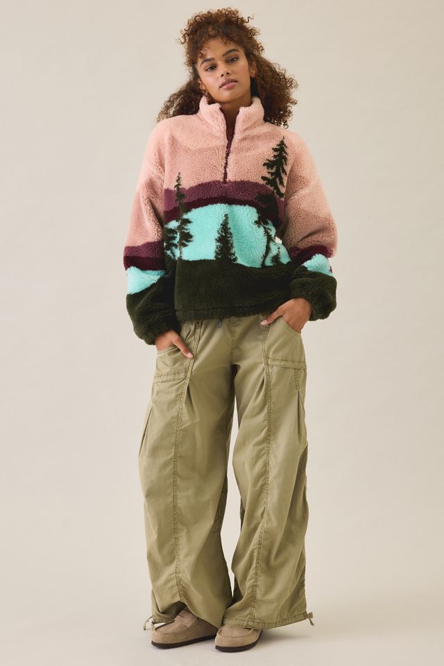 Beach Riot Leona Wilderness Fleece Quarter Zip Pullover #1