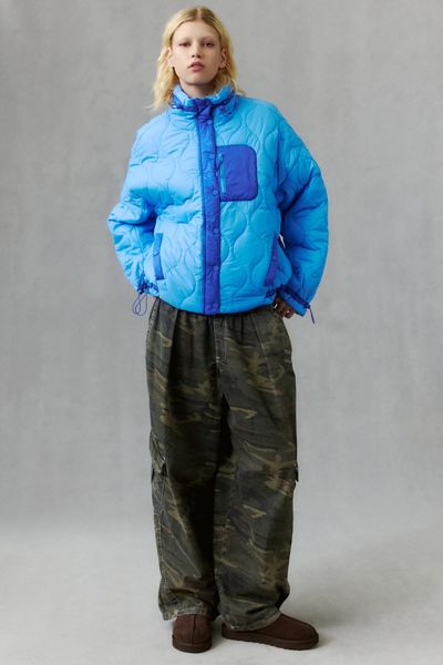 Beach Riot Harvie Quilted Funnel Neck Jacket