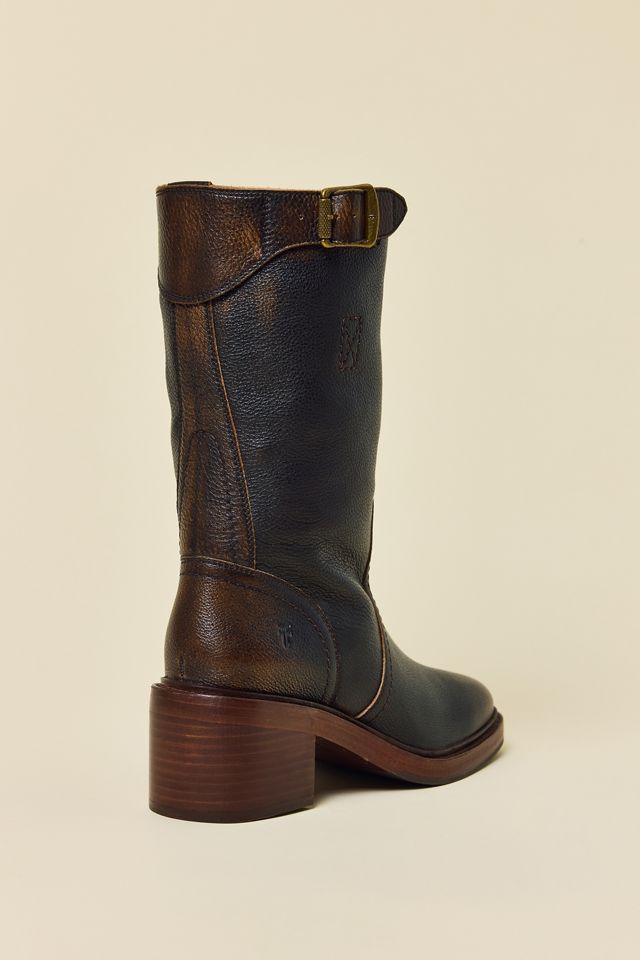 Frye Women's Kate Moto Mid-Height Leather Boot #4