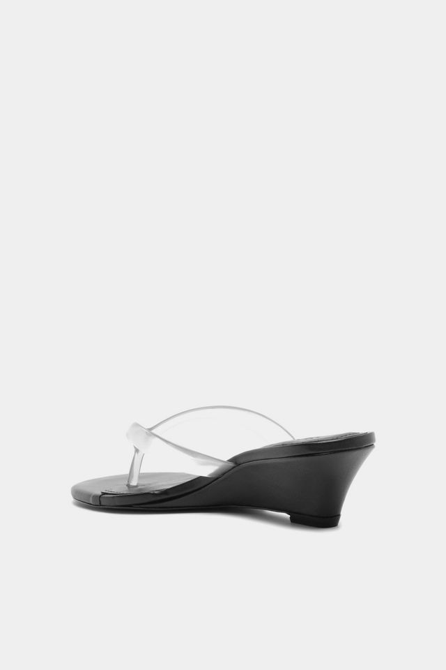 Schutz Roslyn Wedge Jelly Thong Heels #2