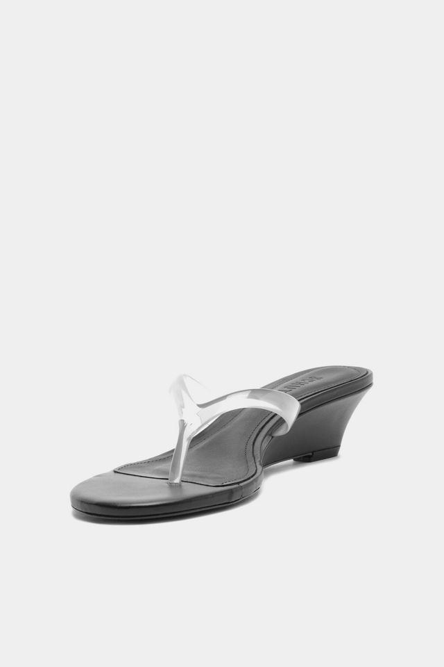 Schutz Roslyn Wedge Jelly Thong Heels #4