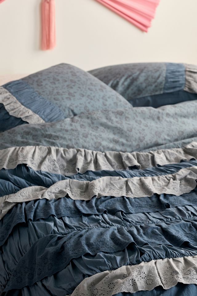 Housse de couette en voile de coton à volants en cascade Meg #2