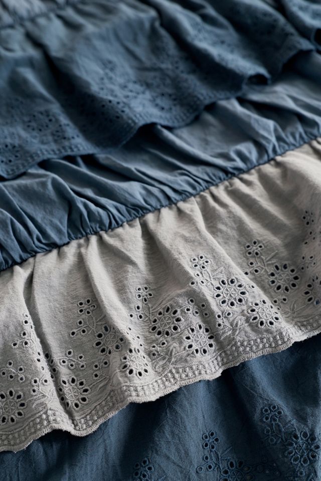 Housse de couette en voile de coton à volants en cascade Meg #3