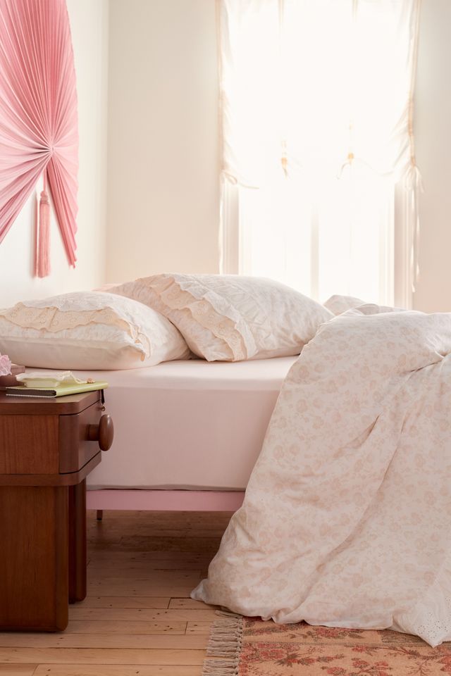 Meg Waterfall Ruffle Cotton Voile Duvet Cover #1