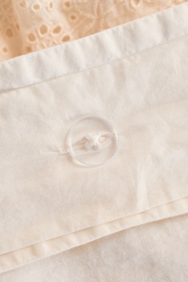 Meg Waterfall Ruffle Cotton Voile Duvet Cover #5