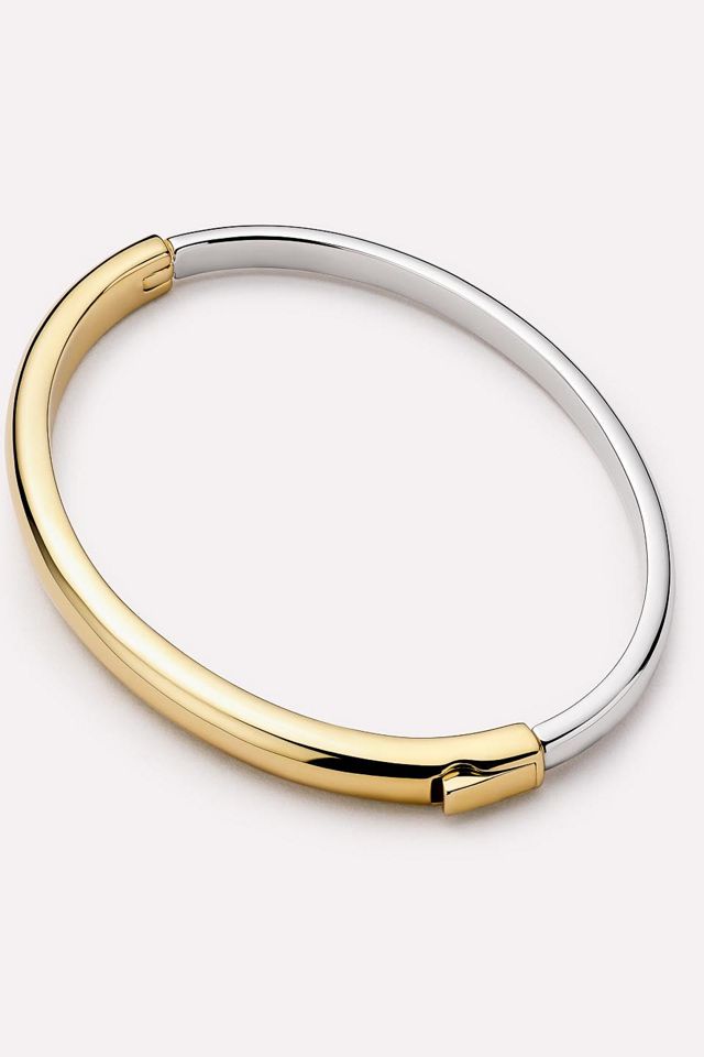 Ana Luisa Bangle Bracelet - Brynley Two Tone #4