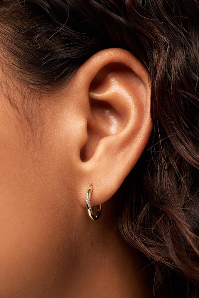 Ana Luisa Kira Slim Hoop Earrings