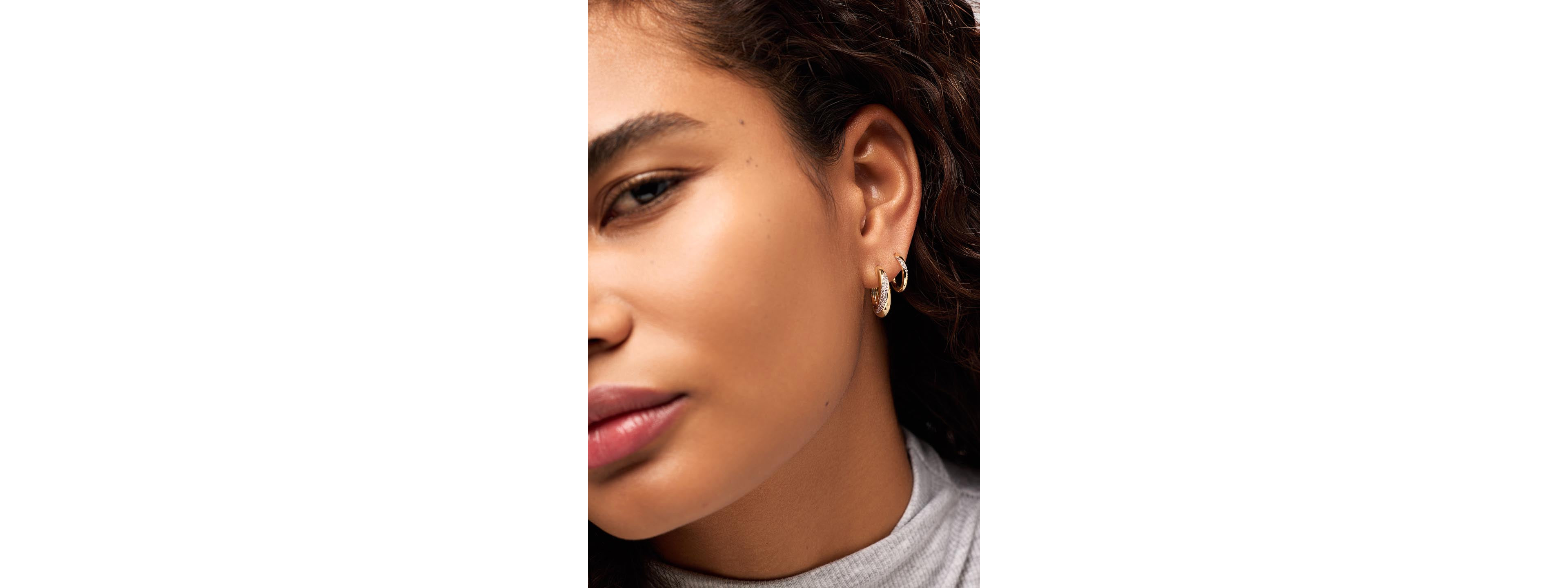 Ana Luisa Kira Slim Hoop Earrings