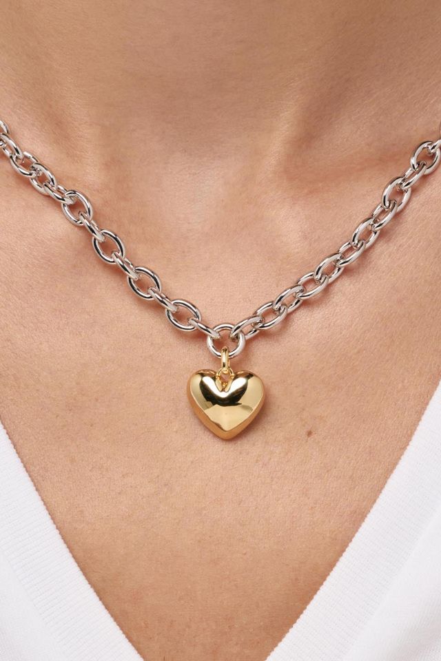 Ana Luisa Lev Bold Heart Necklace #3