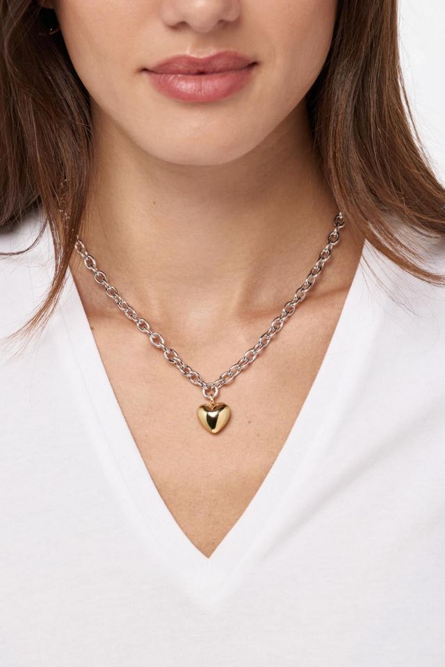 Ana Luisa Lev Bold Heart Necklace #4