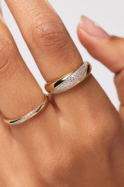 Ana Luisa Kira Dome Gold Band Ring