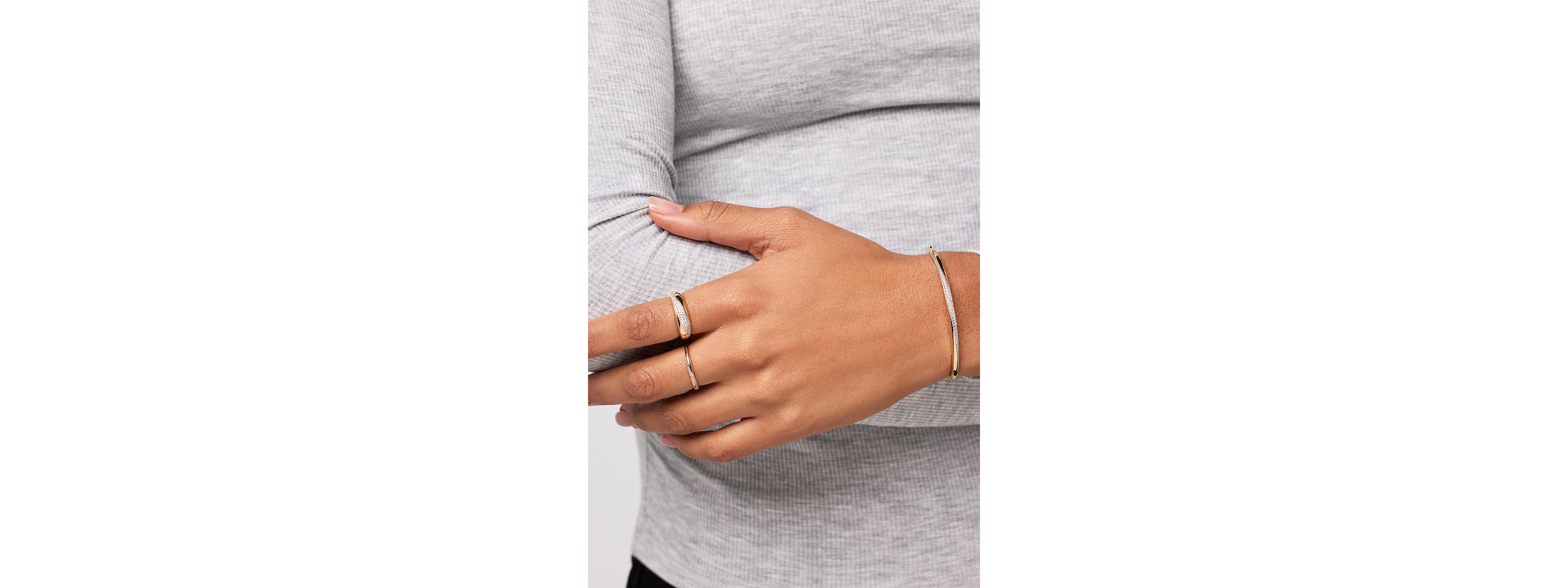 Ana Luisa Kira Dome Gold Band Ring