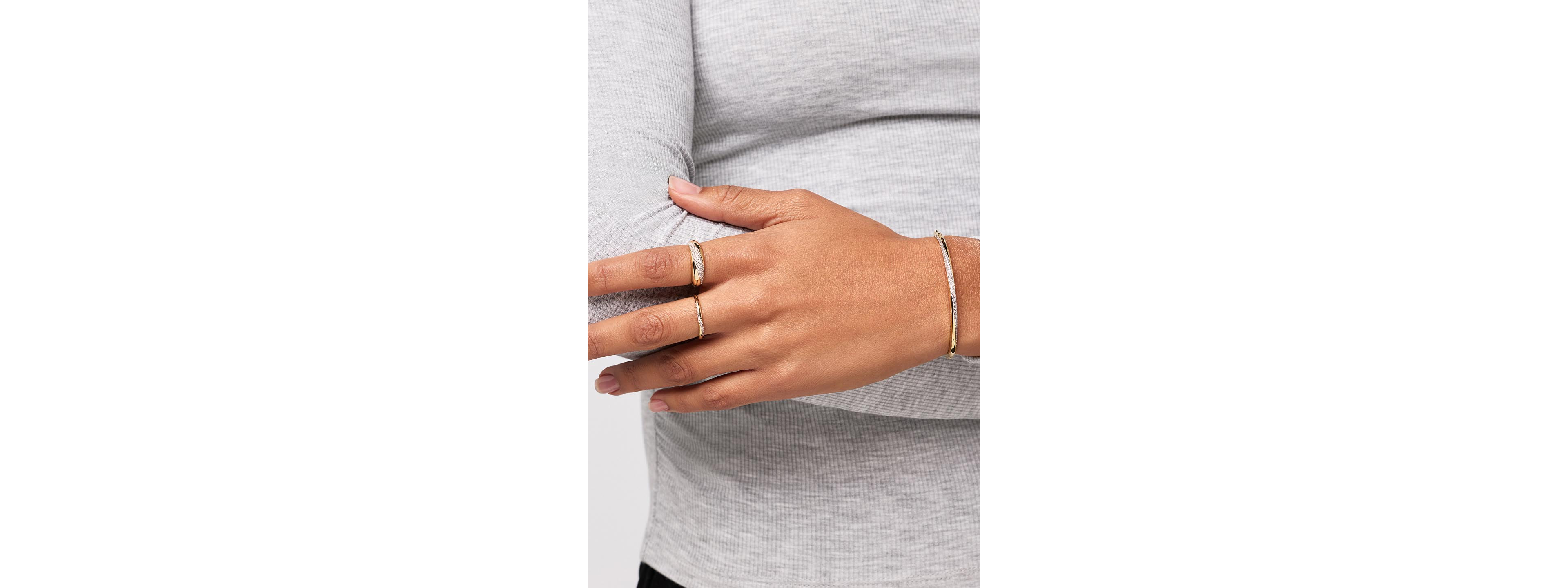 Ana Luisa Kira Slim Gold Band Ring