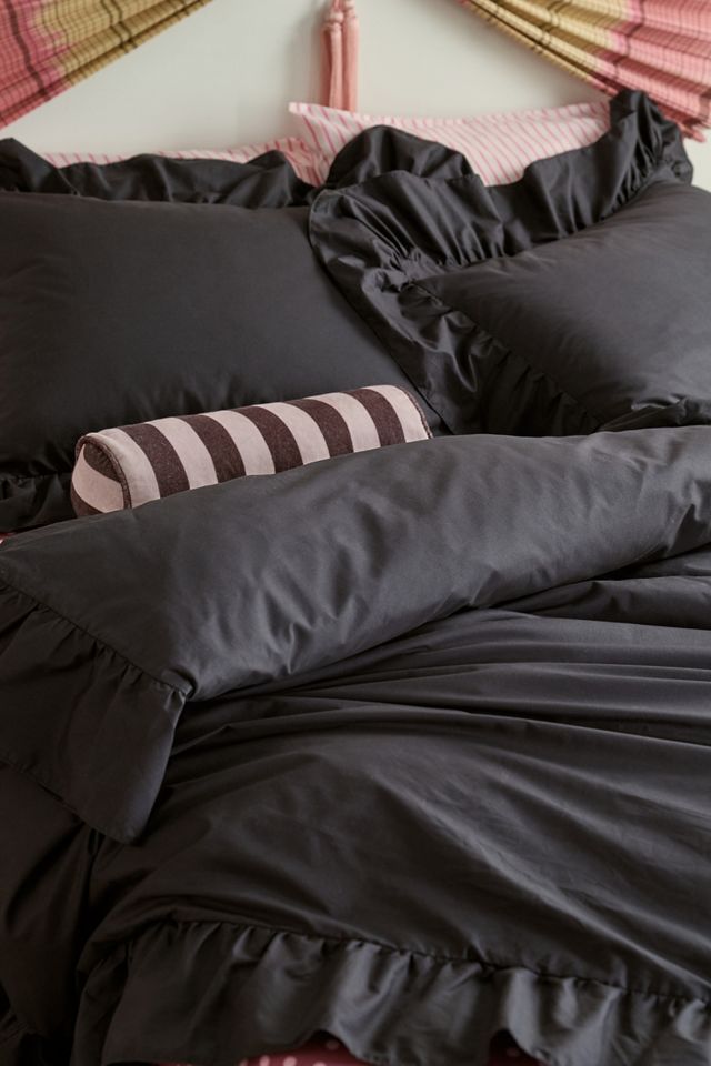 Elaine Ruffle Cotton Percale Duvet Cover #2