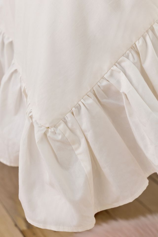 Housse de couette Elaine en percale de coton à volants #3