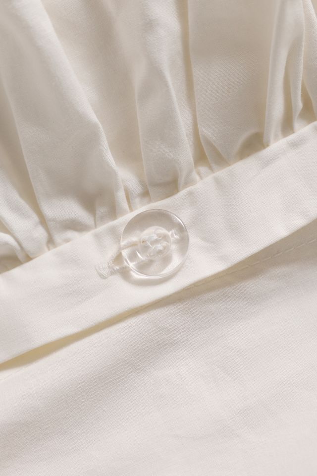 Housse de couette Elaine en percale de coton à volants #4