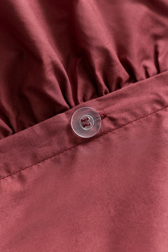 Elaine Ruffle Cotton Percale Duvet Cover #4