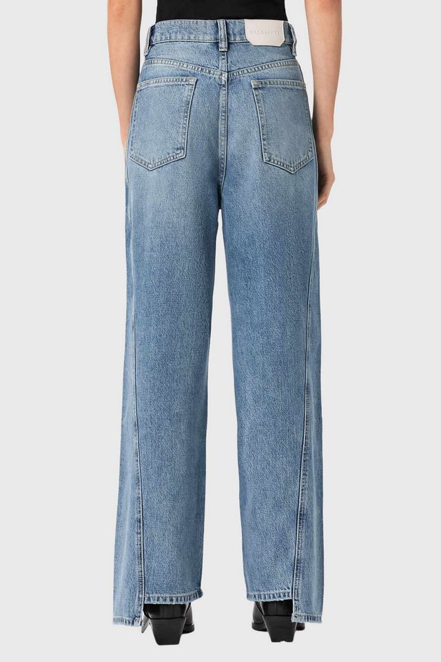AllSaints Frankie Studded High-Rise Wide Leg Jeans #1