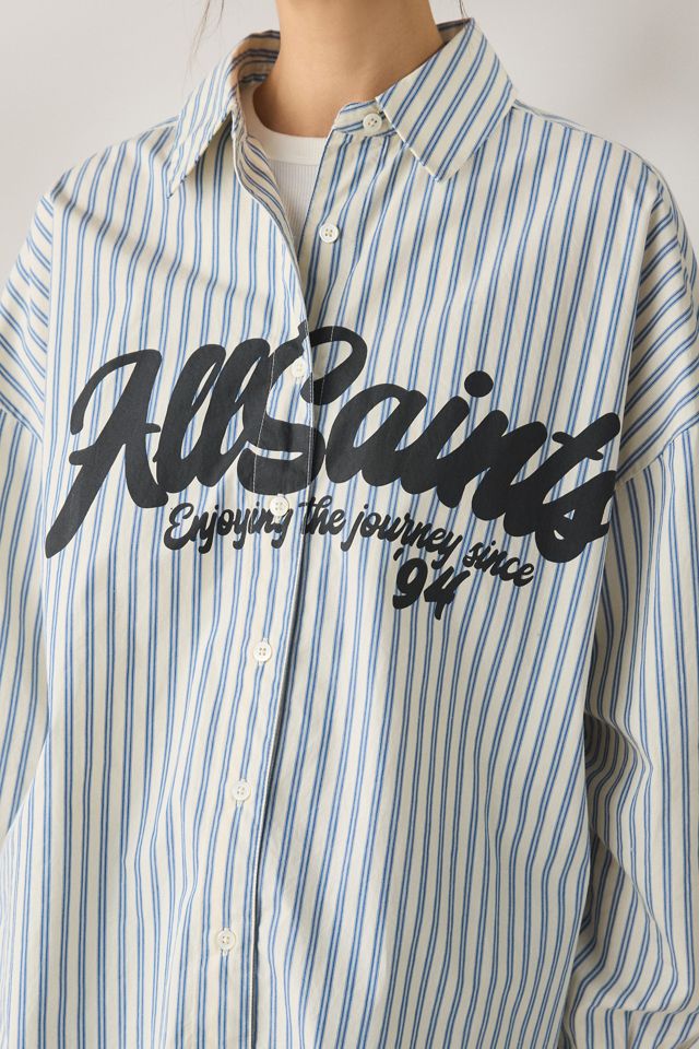 AllSaints Adrianne Relaxed Striped Shirt #1