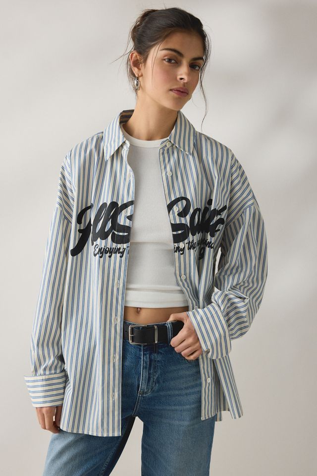 AllSaints Adrianne Relaxed Striped Shirt #2