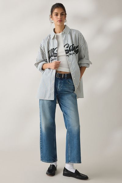 AllSaints Adrianne Relaxed Striped Shirt